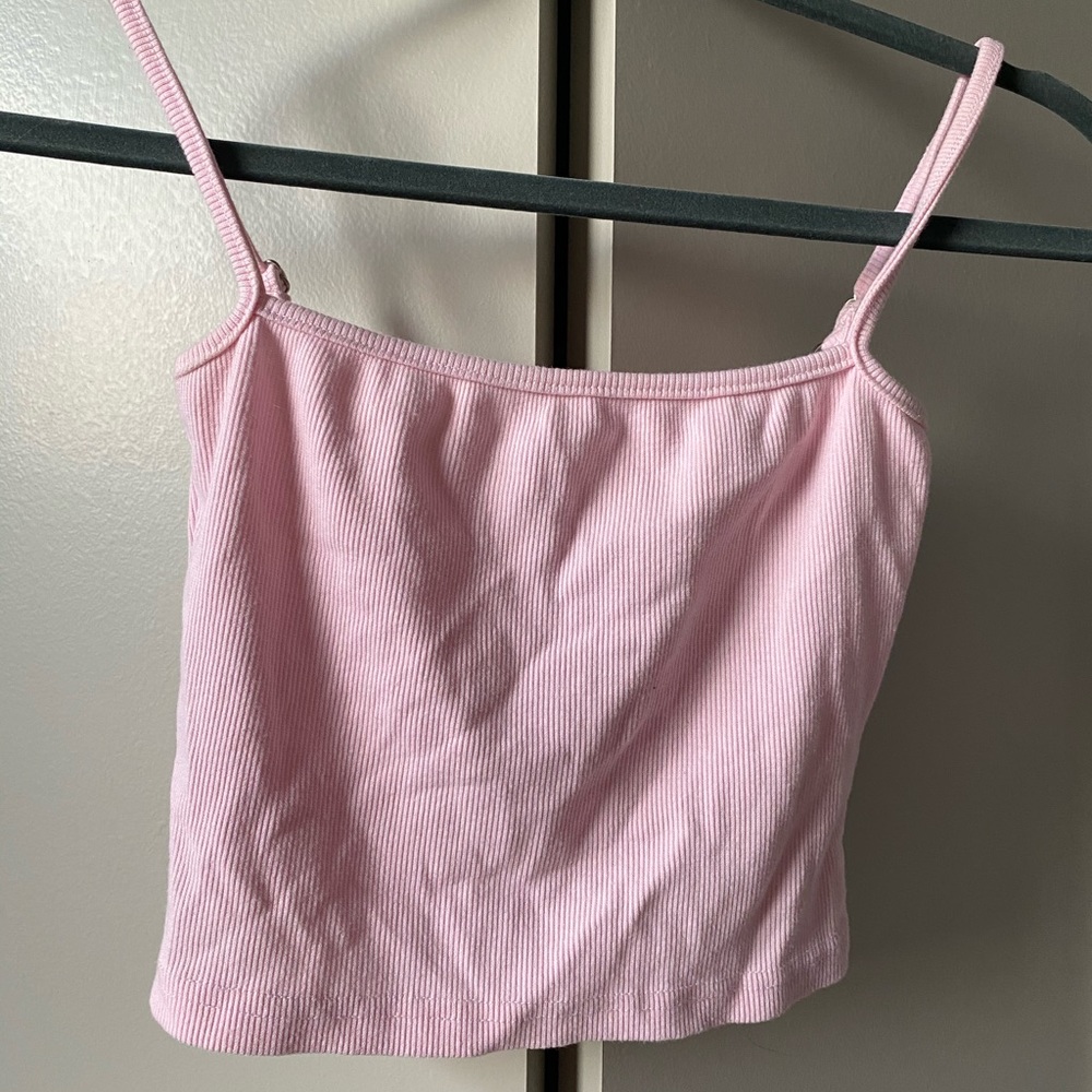 Pink crop top